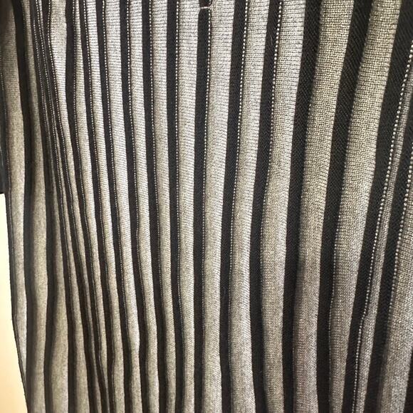 Calvin Klein Colorblock Pleated Sweater Dress Black Gray 1X - Picture 8 of 8